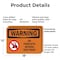 Signmission No Forklifts Beyond This Point With Symbol, 18 in W x Rectangle, Plastic OS-2PACK-WS-P-1218-L-12268 - alternate 3